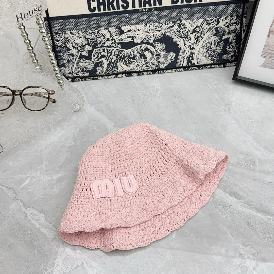 Miu Miu - Плетеная рыбацкая шляпа