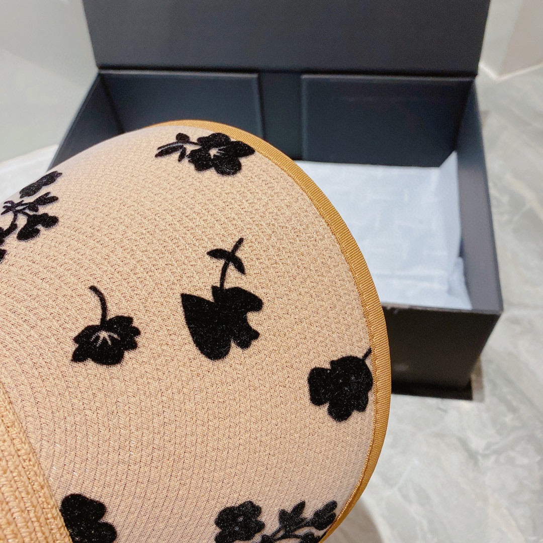 Солнцезащитная шляпа Chanel - Открытый жилет - Абрикосовый - 1