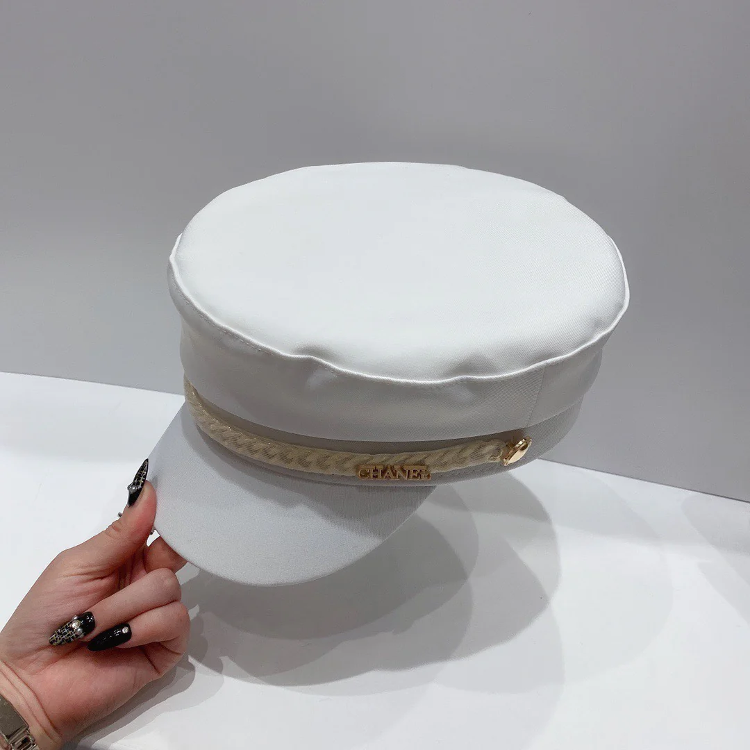 Chanel - Военная кепка - Белая