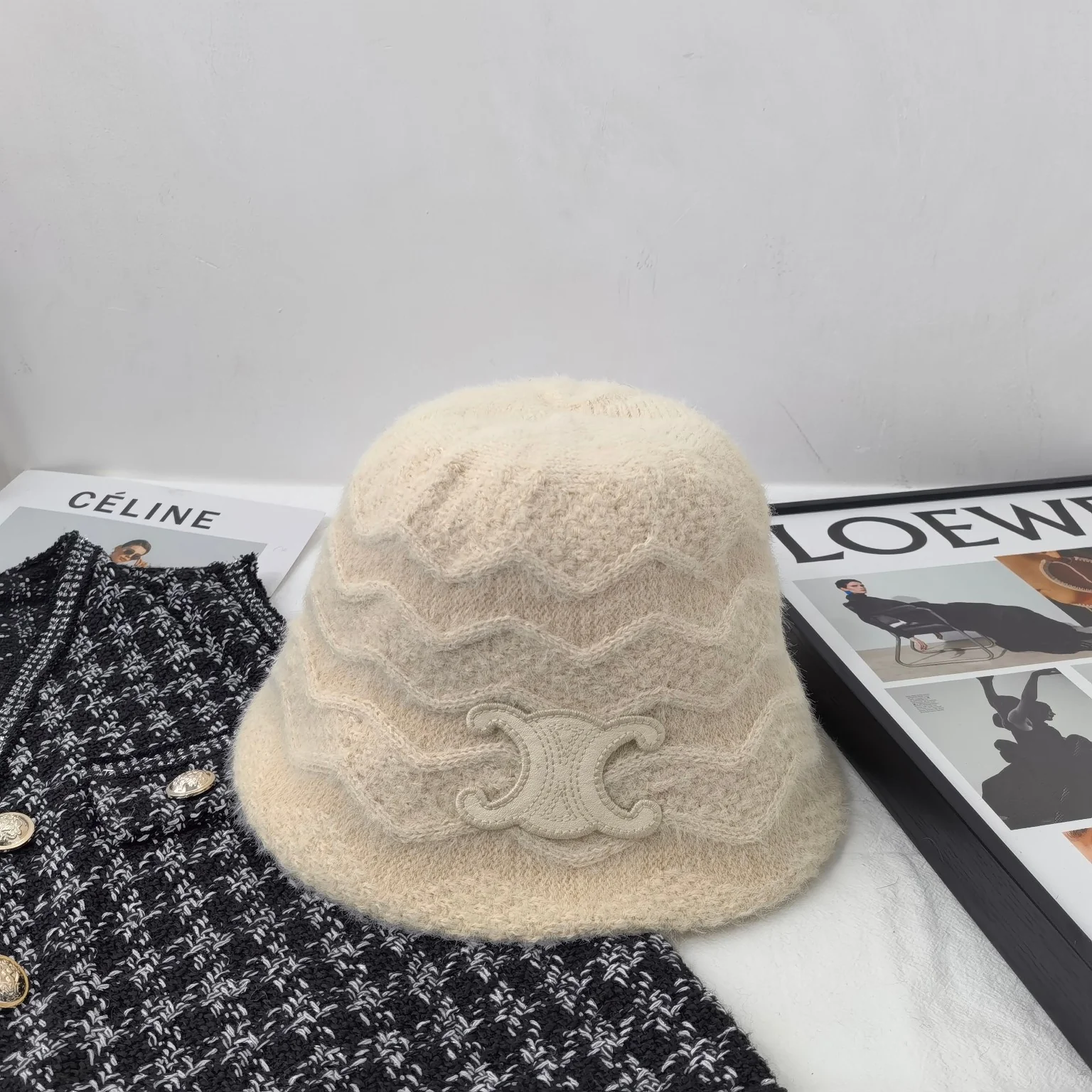 Celine - Рыбацкая шляпа с волнистым узором