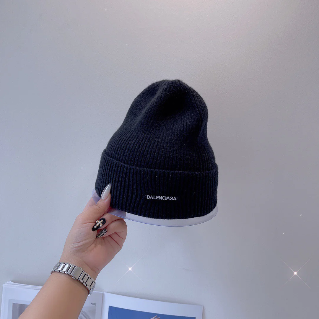 Balenciaga - Шерстяная шапка - Черная