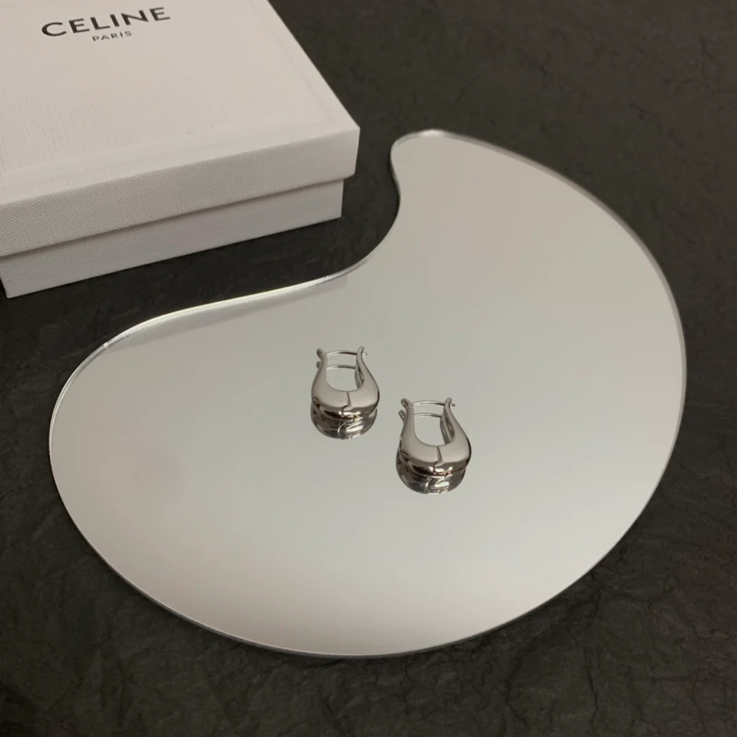 Серьги Celine - серебряные