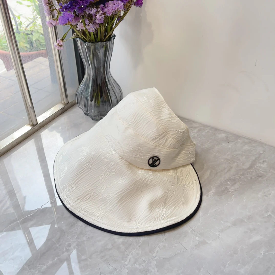 LV - Новая простая широкополая солнцезащитная шляпа
