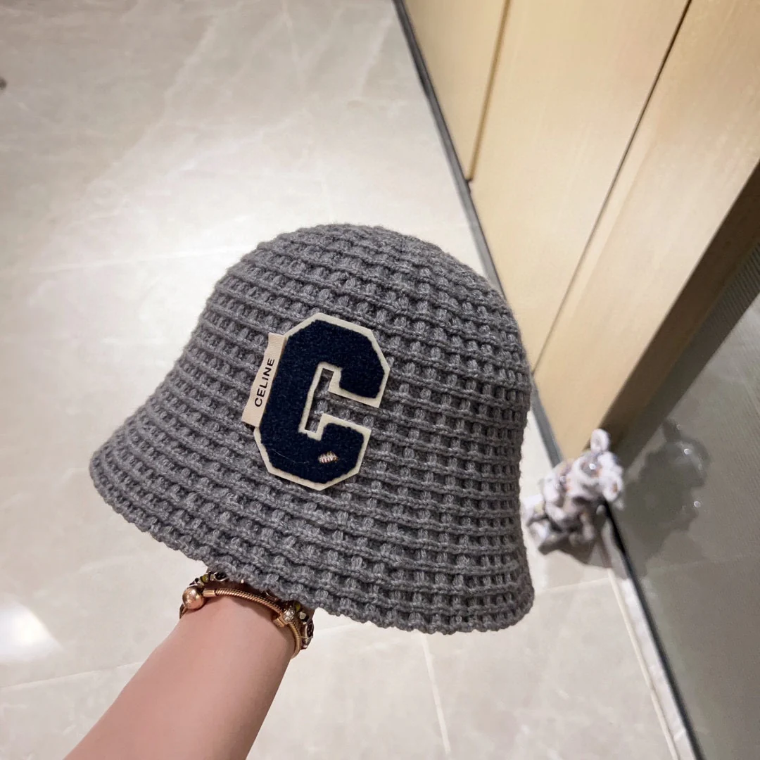 Шляпа рыбака в стиле Chanel, новая модель 2023 года, серая. Бренд Sai C.