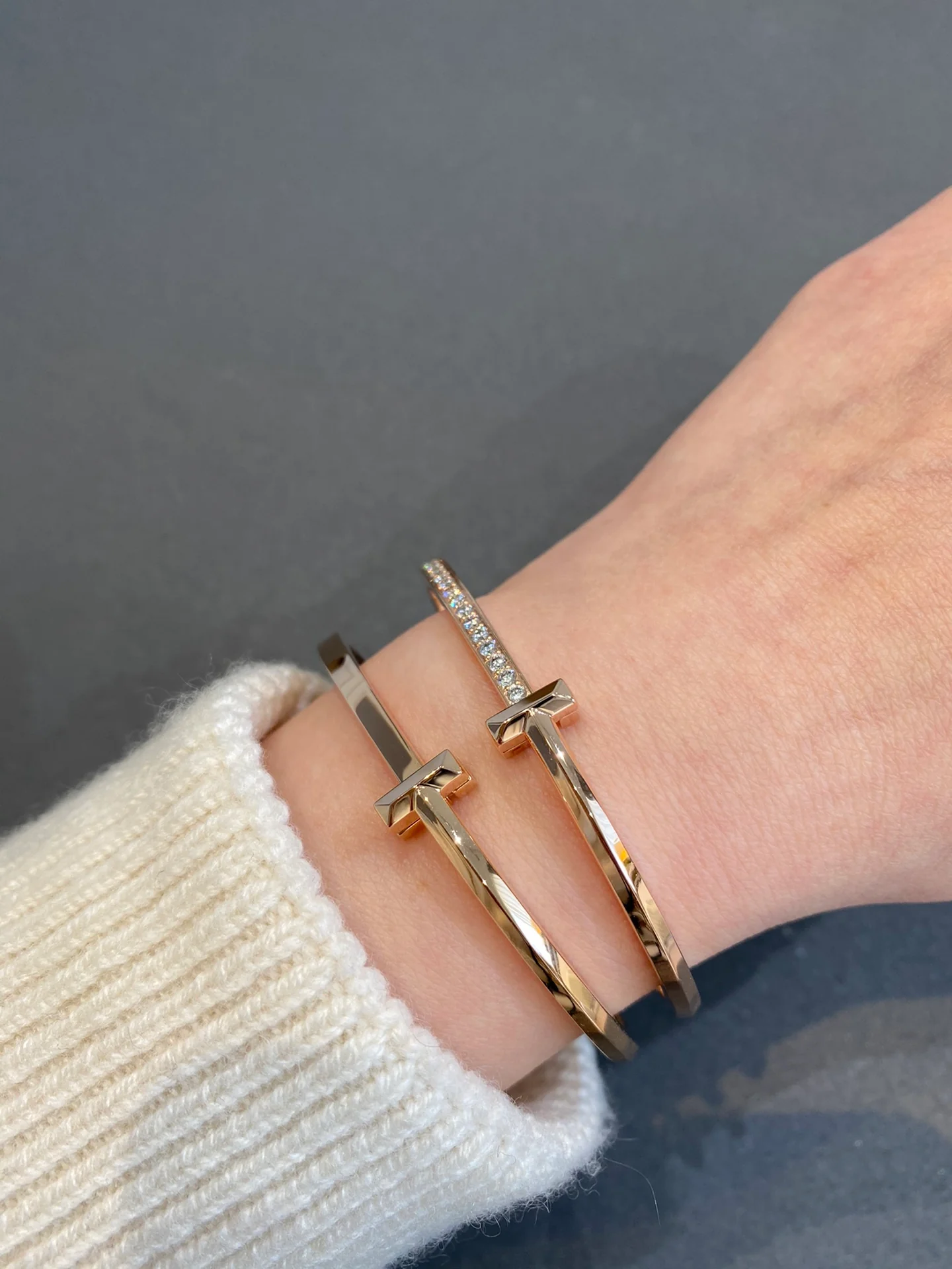 Браслет Tiffany 030T с бриллиантами, золото.