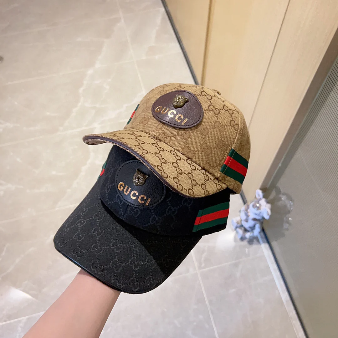 Новинка Gucci весна/лето 2023 - Шапка/шарф с головой тигра - Абрикосовый цвет