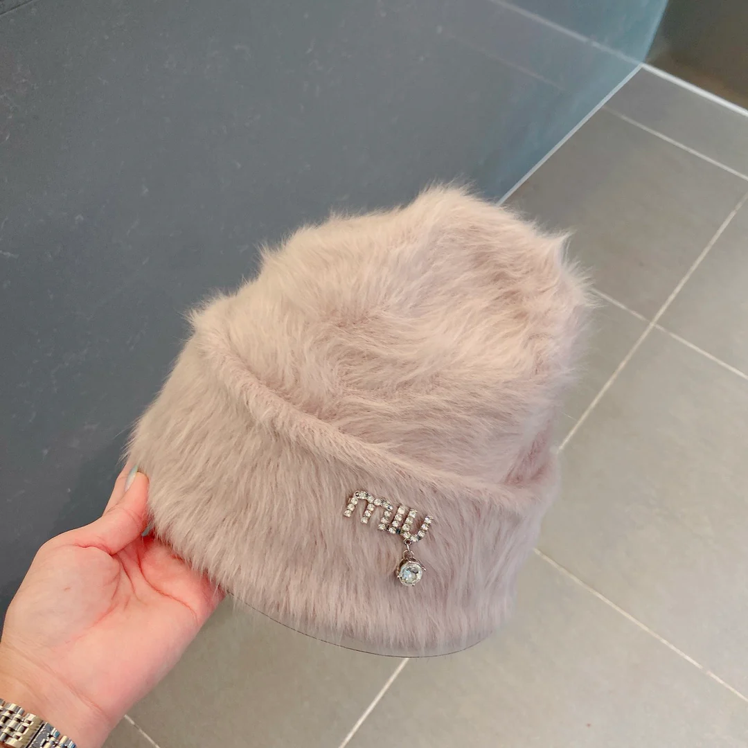 Miu Miu - Шапка из кроличьего меха - Шапка-бини