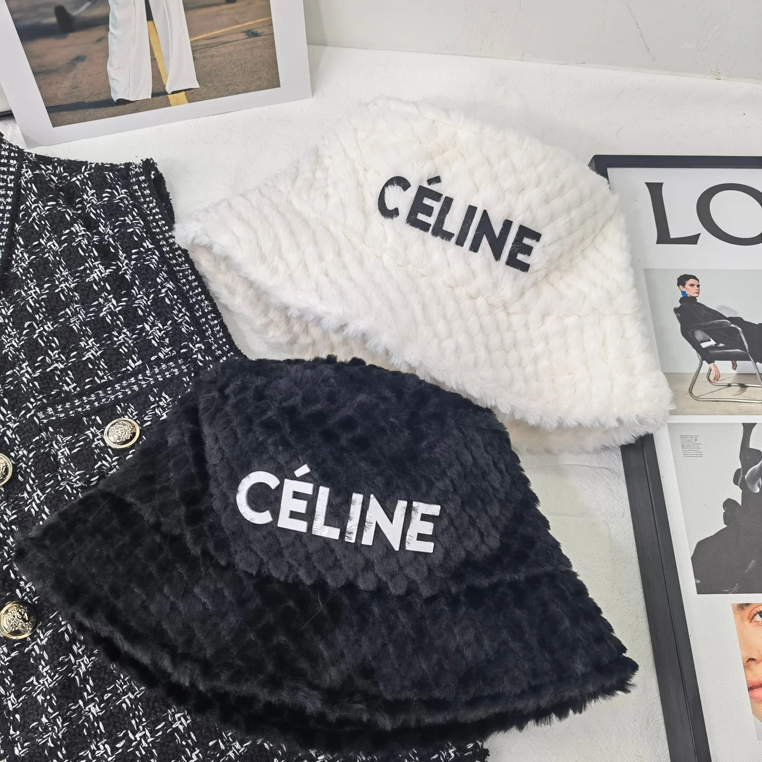 Рыбацкая флисовая шапка Celine - 3