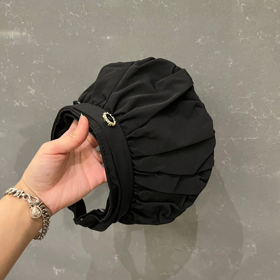 Chanel - Открытый жилет - Солнцезащитная шляпа - Черный