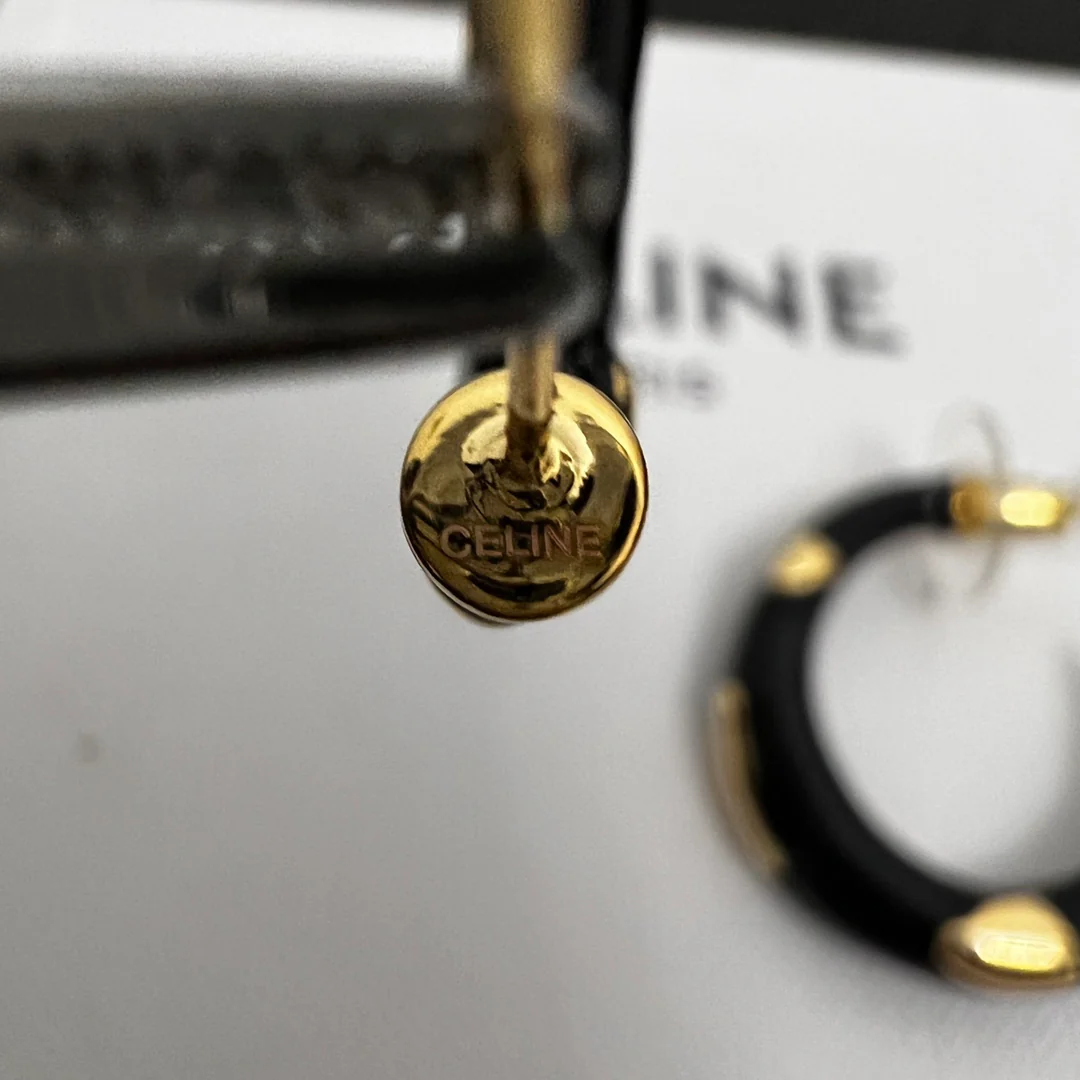 Серьги Celine - черные