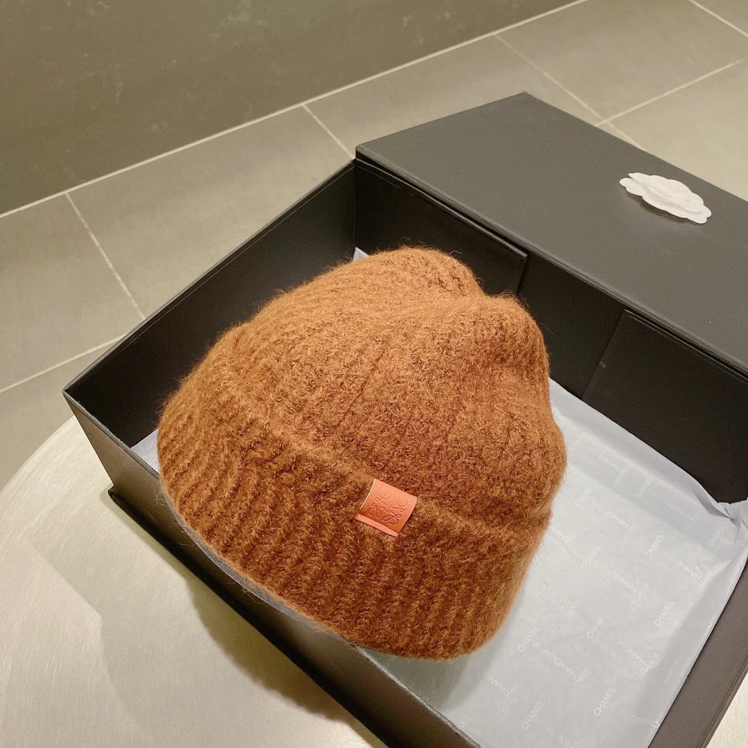 Вязаная шапка Lolwei - коричневая