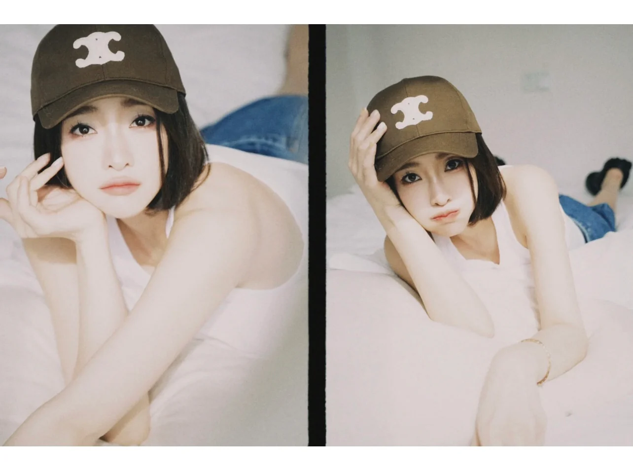 Бейсболка Celine с показа весенне-летней коллекции 2022 года — вдохновение для создания образа.