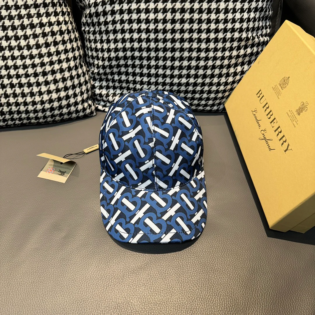 Burberry - Новая бейсболка с рисунком TB - Синяя