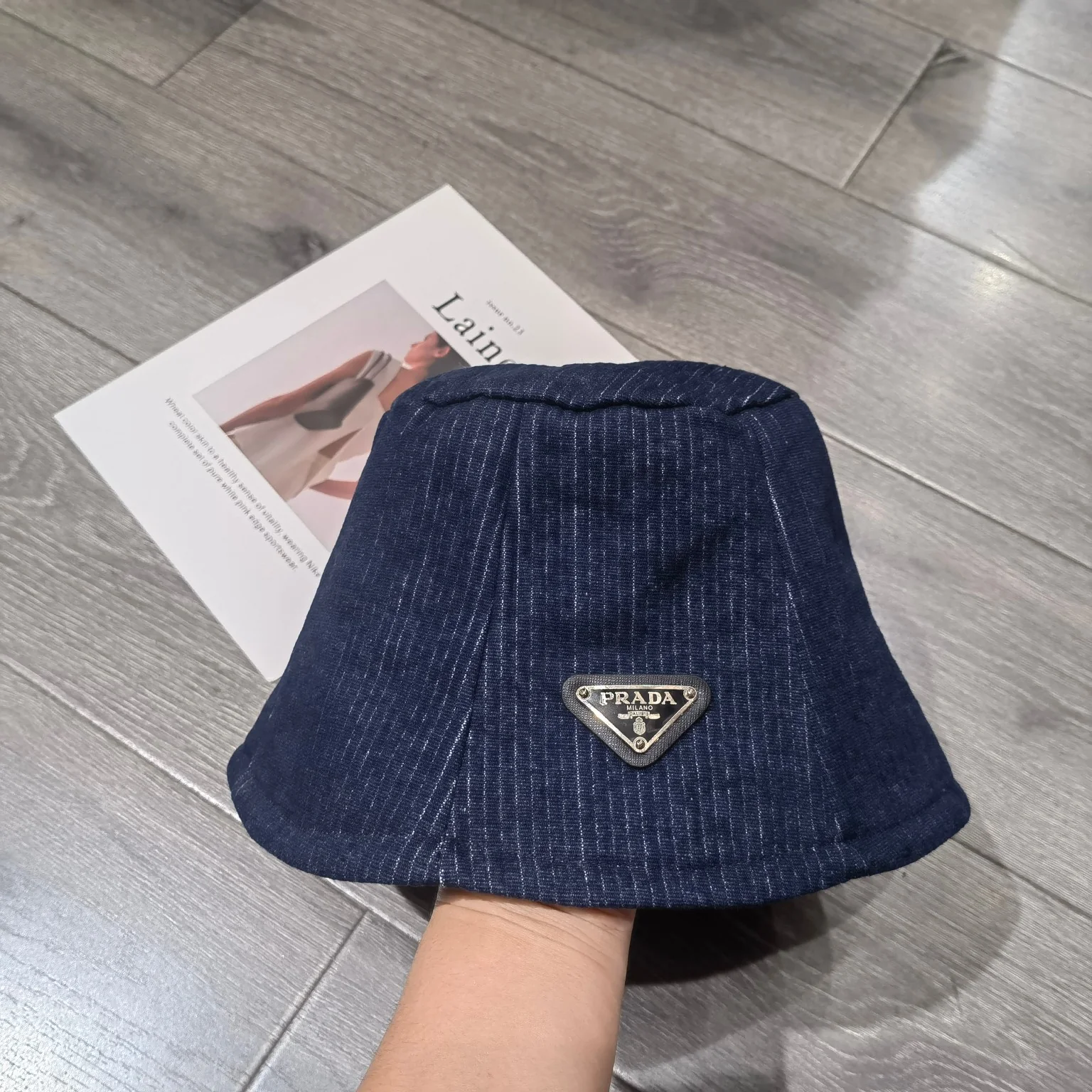 Prada - Новинка осени 2023 - Джинсовая панама