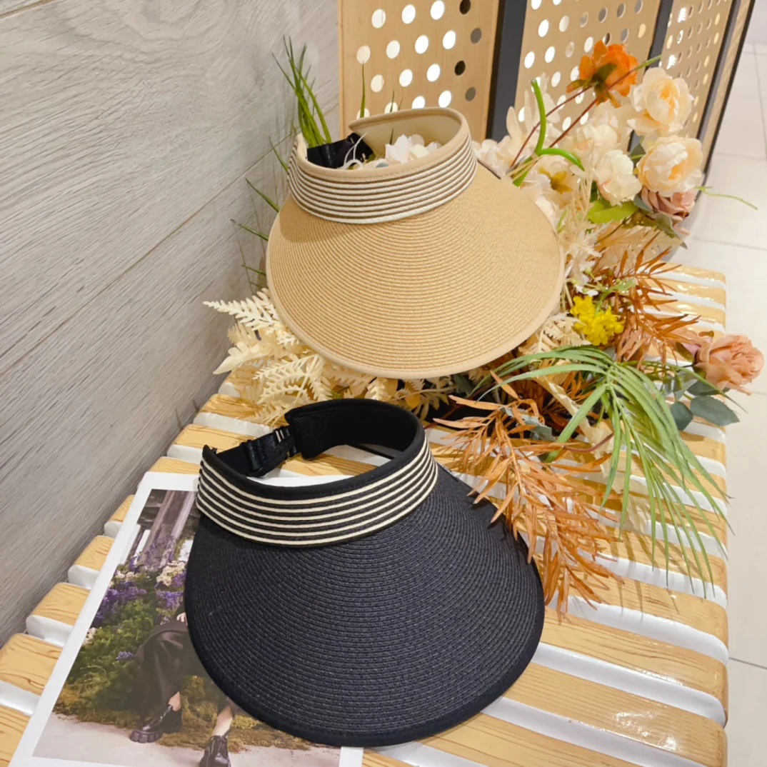 Burberry - Новая плетеная солнцезащитная шляпа - Черная