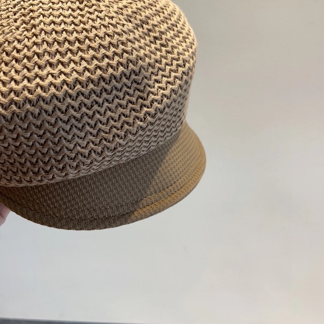 Miu Miu - Новая осенне-зимняя плетеная шляпа художника с утиным клювом
