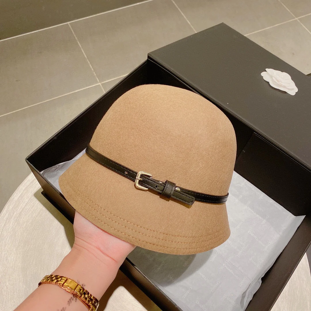 Шерстяная шляпа Hermes - абрикосового цвета - 2