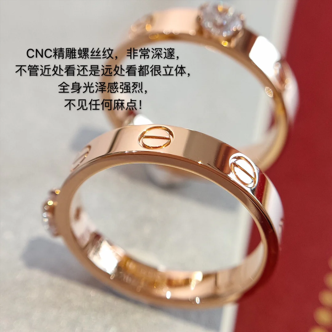 Кольцо Cartier Love Solitaire — розовое и белое золото