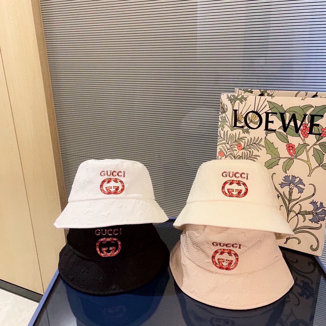 Gucci - Вышитая рыбацкая шляпа