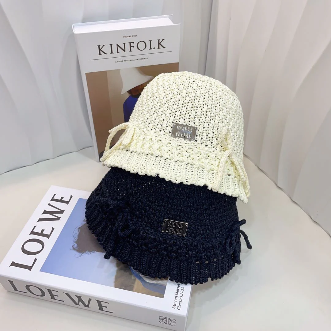 Miu Miu - Новая вязаная ажурная рыбацкая шапка