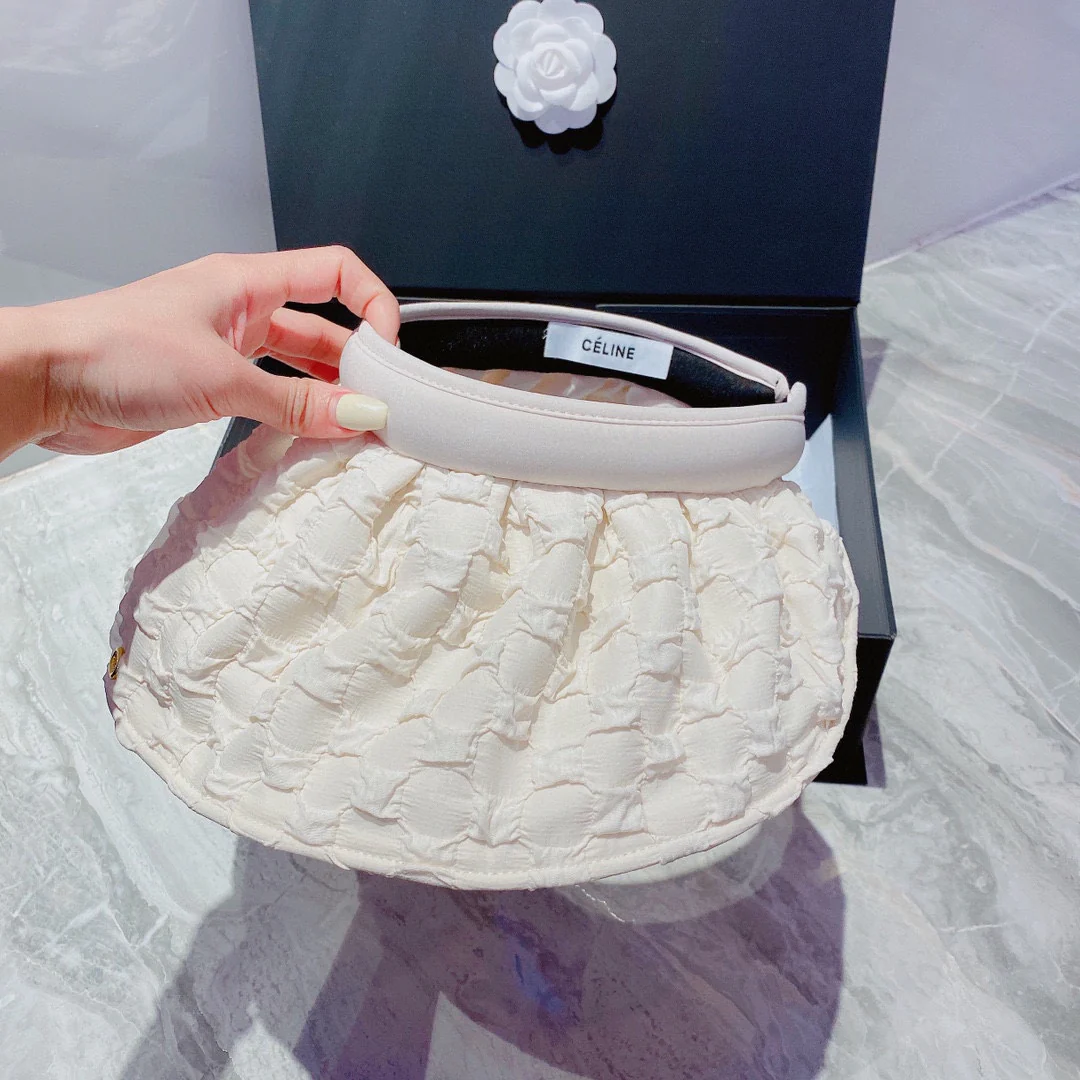 Celine - Шляпа-панама с открытым верхом и повязкой на голову