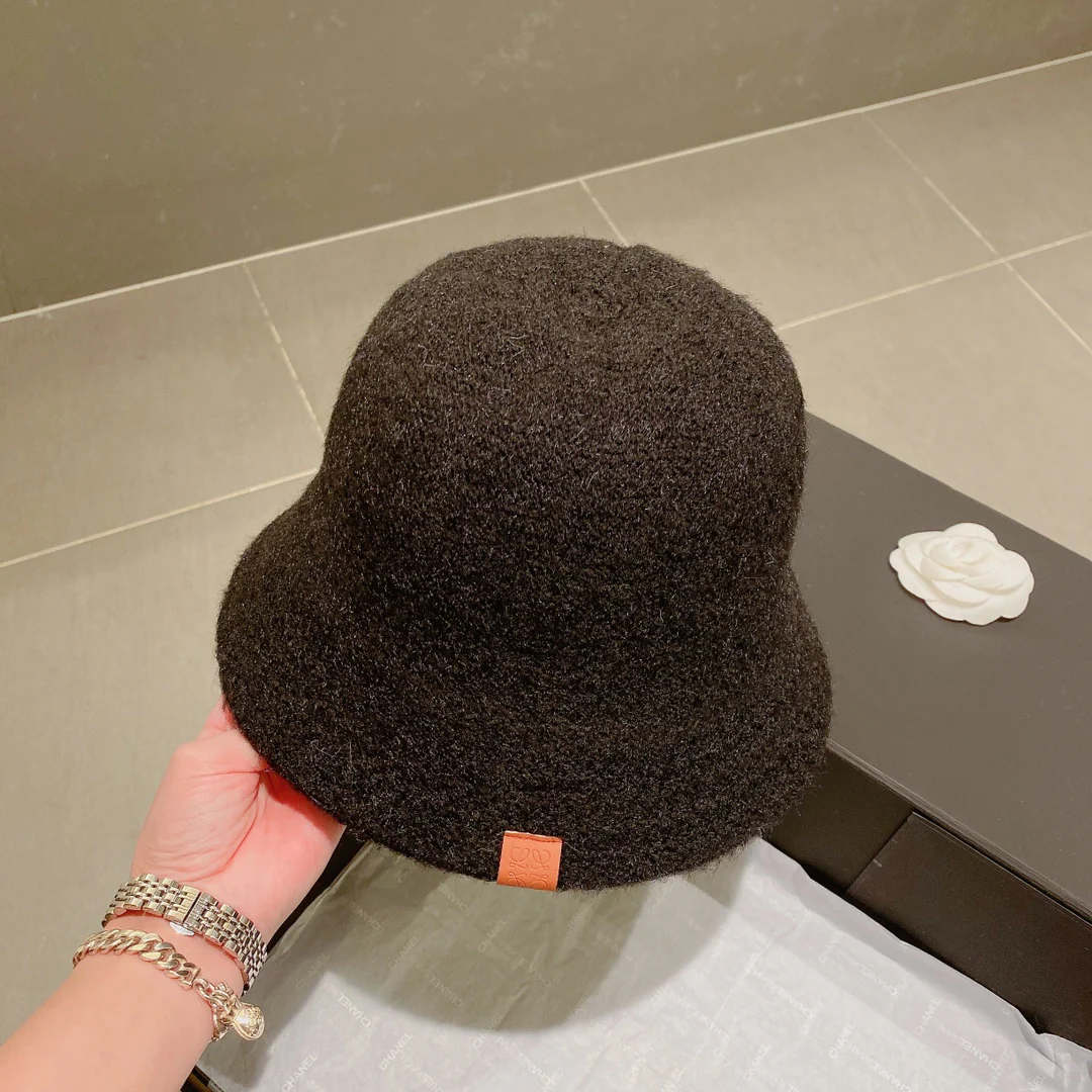 Lolway - Вязаная рыбацкая шапка - Черная