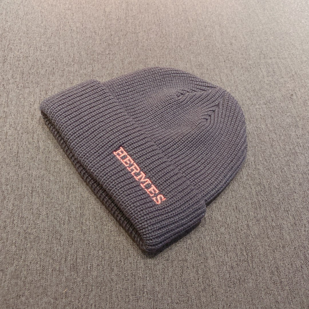 Hermes - Вязаная шапка-бини - Унисекс - Серая