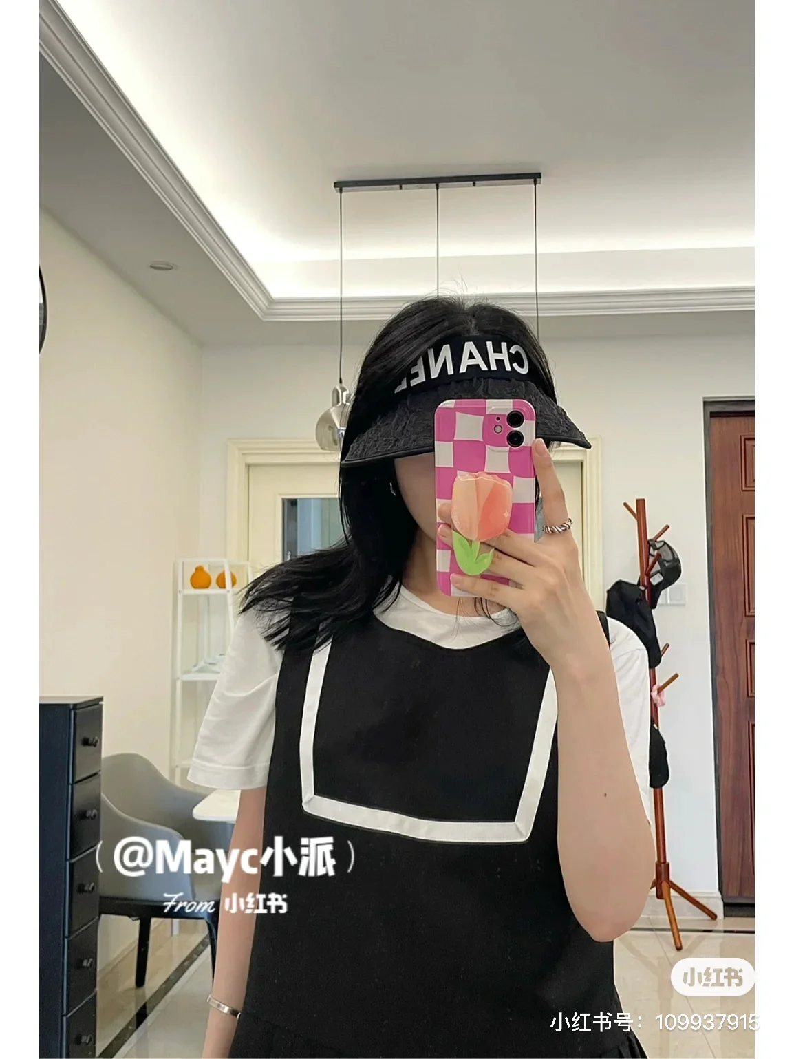 Солнцезащитная шляпа Chanel с открытым верхом - 9