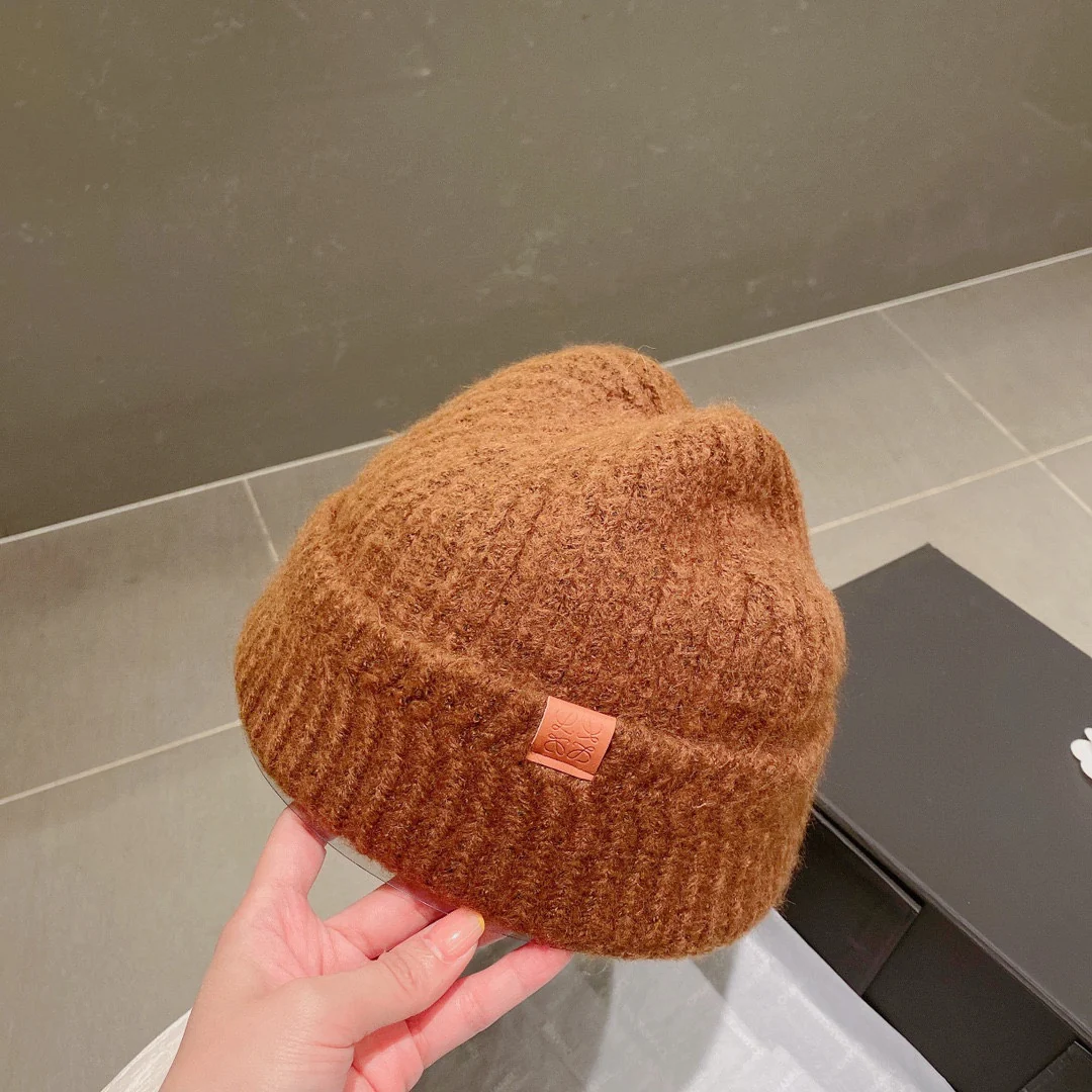 Вязаная шапка Lolwei - коричневая