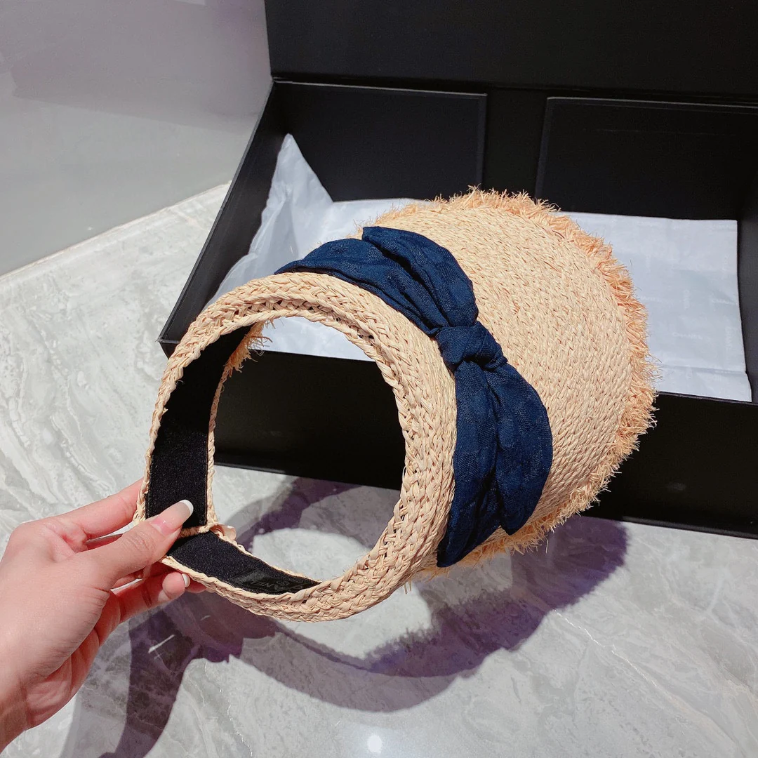 Солнцезащитная шляпа Chanel - Открытый жилет - Синий