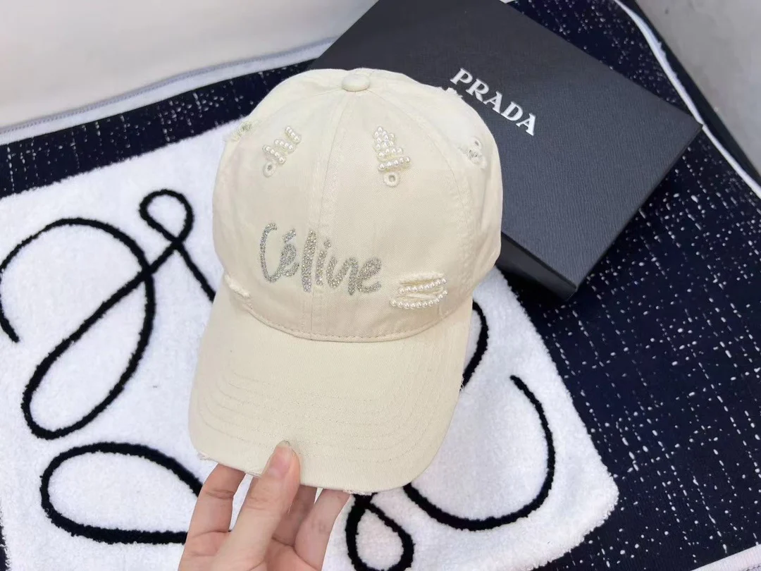 Celine - Новая прочная бейсболка с перламутровым принтом