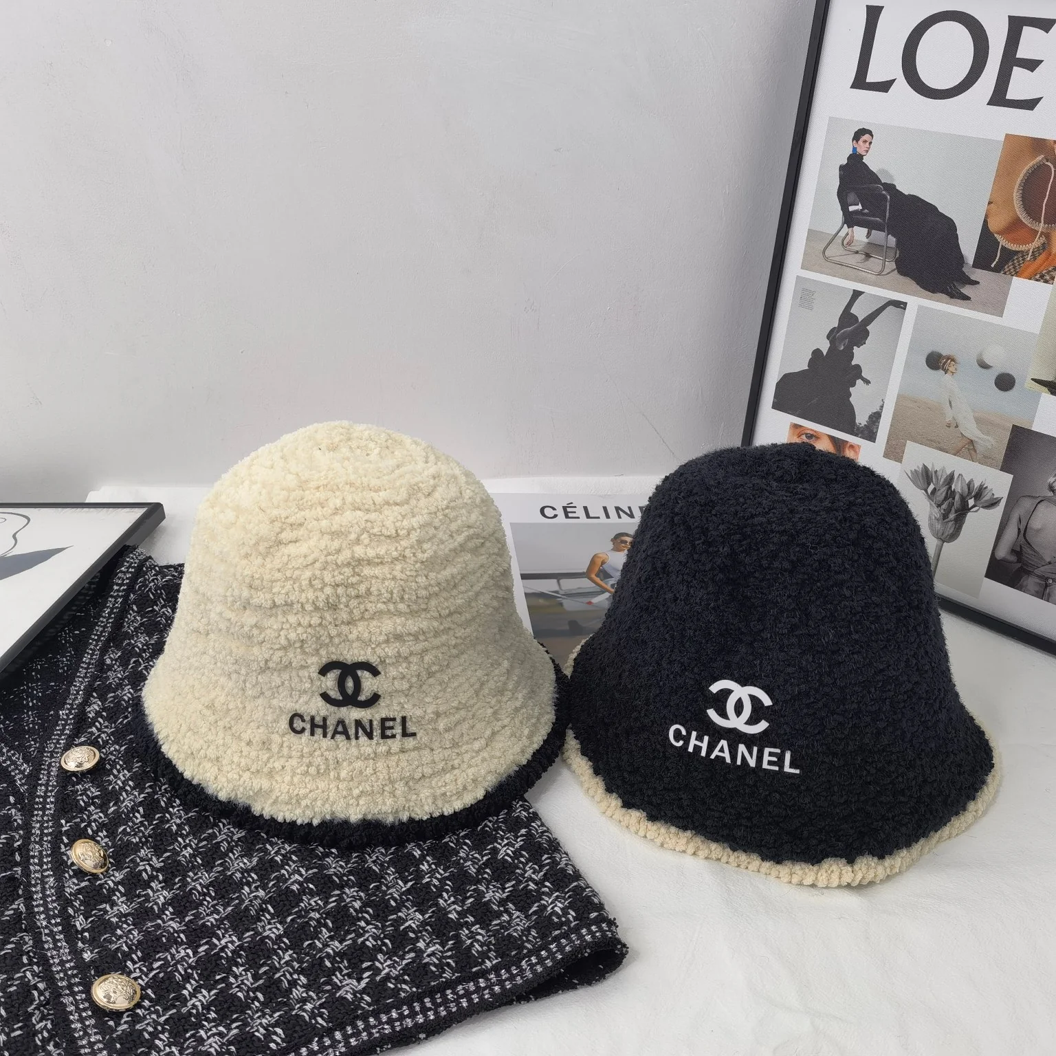 Chanel - Рыбацкая шляпа из овечьей шерсти - 2