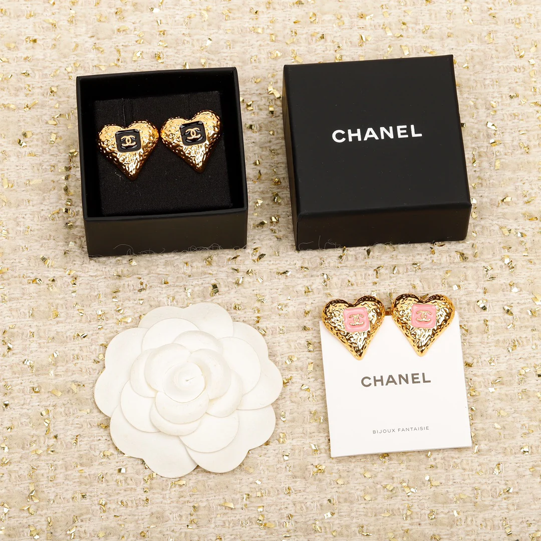 Серьги Chanel - розовые 807