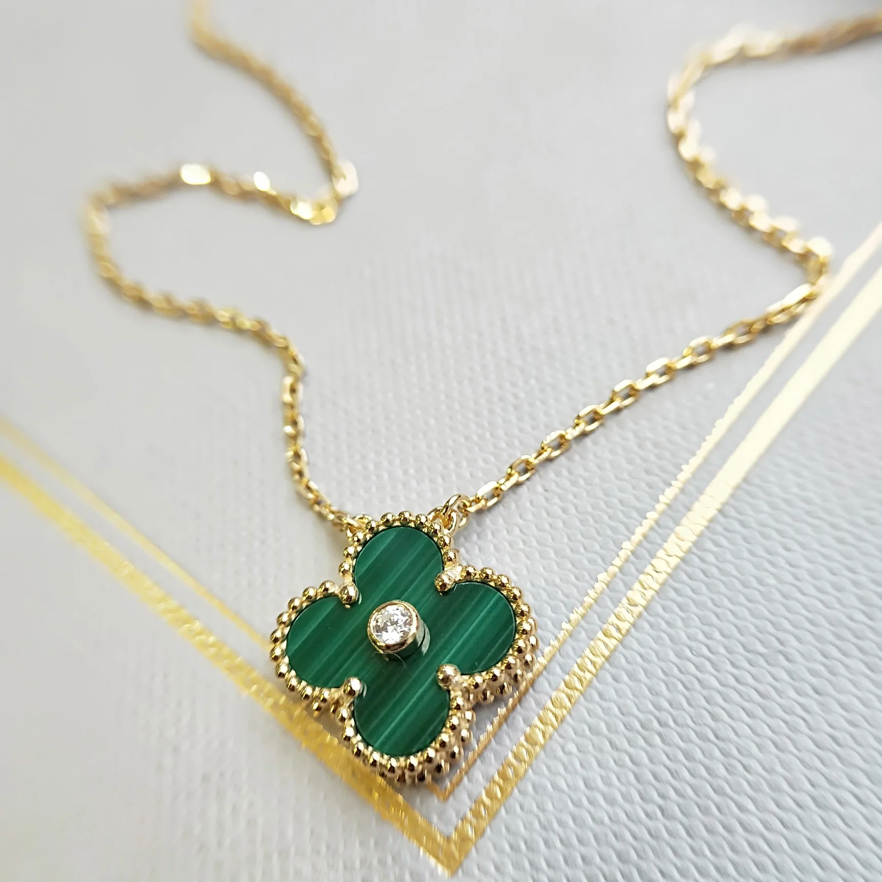 Малахитовое колье VCA