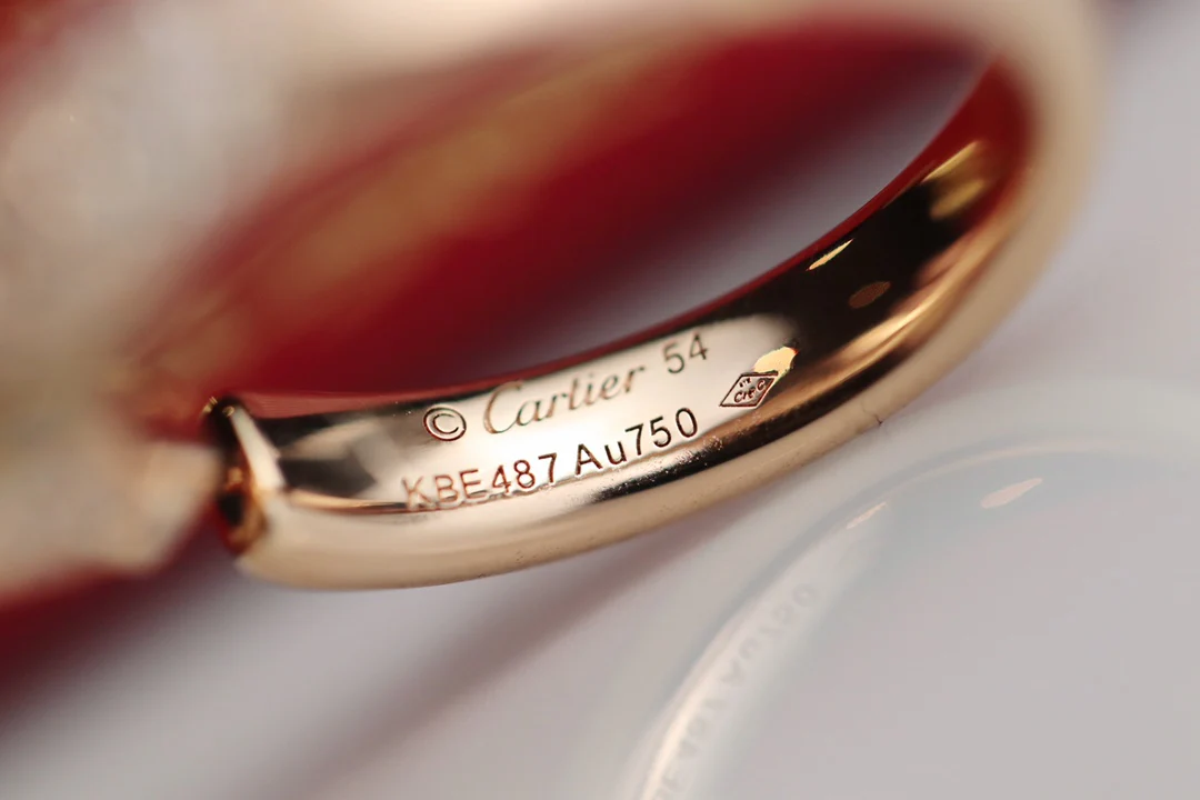 Кольцо Cartier - розовое золото 007