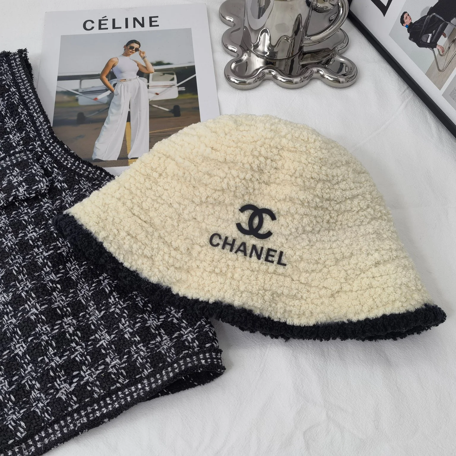 Chanel - Рыбацкая шляпа из овечьей шерсти - 2