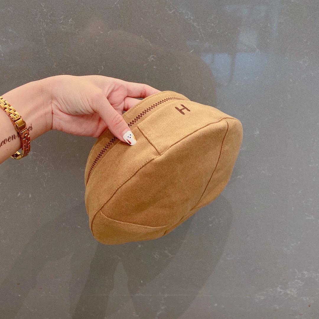 Береты Hermes - коричневые