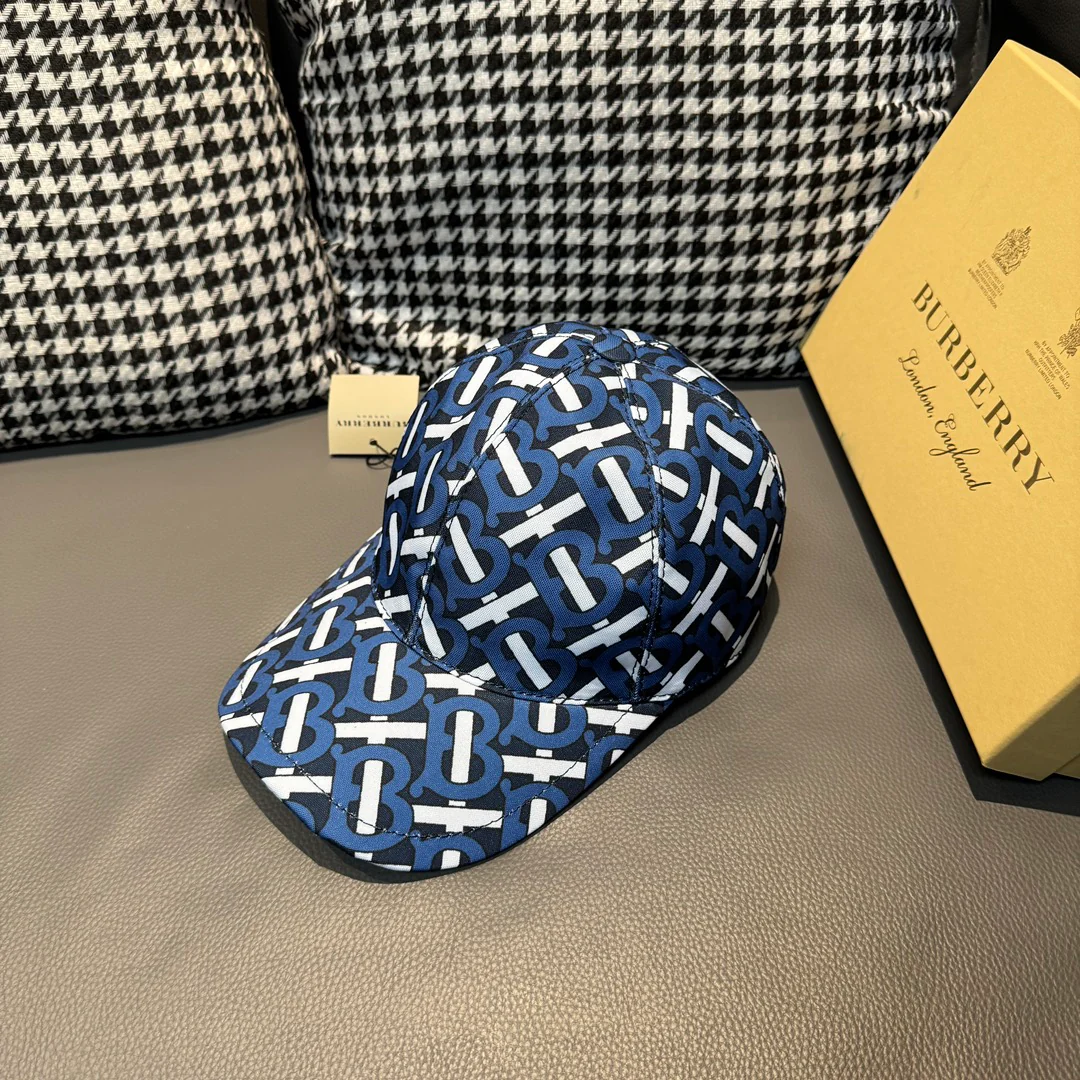 Burberry - Новая бейсболка с рисунком TB - Синяя