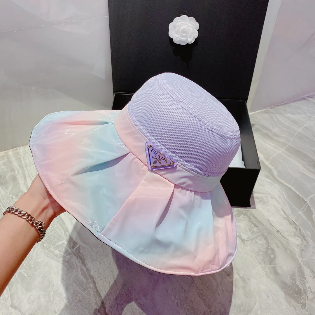 Кепка Prada Rainbow Shell Cap - подкладка с защитой от УФ-излучения