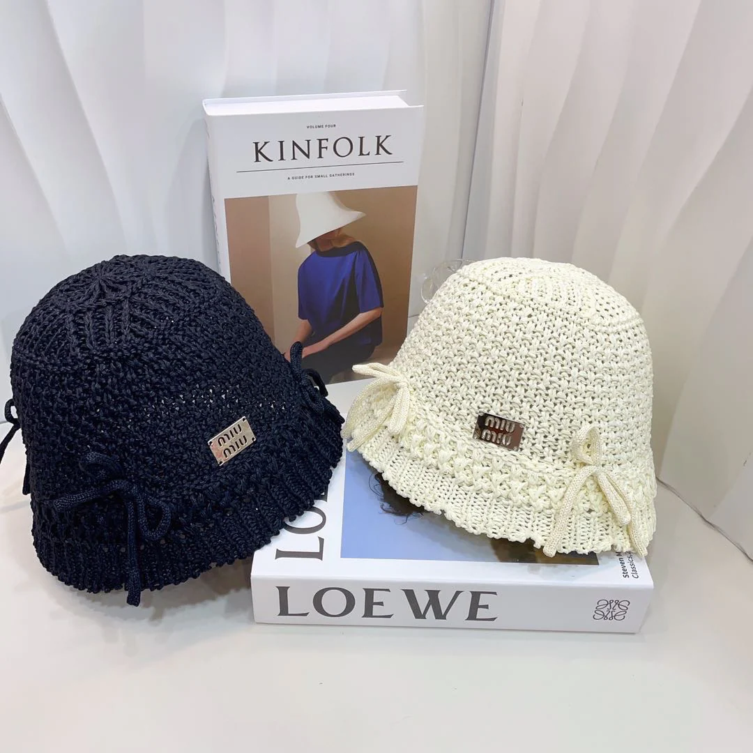 Miu Miu - Новая вязаная ажурная рыбацкая шапка