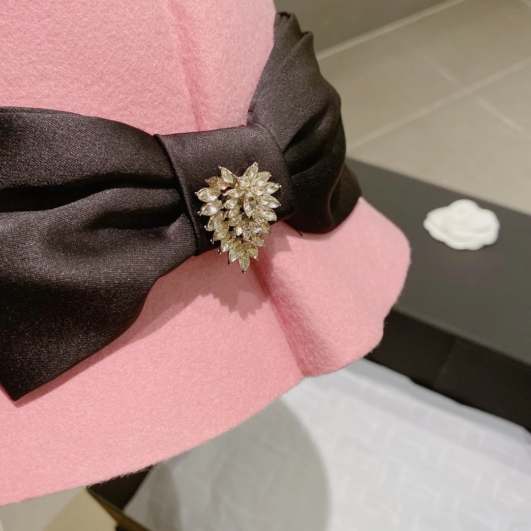 Miu Miu - Шерстяная панама - Розовая