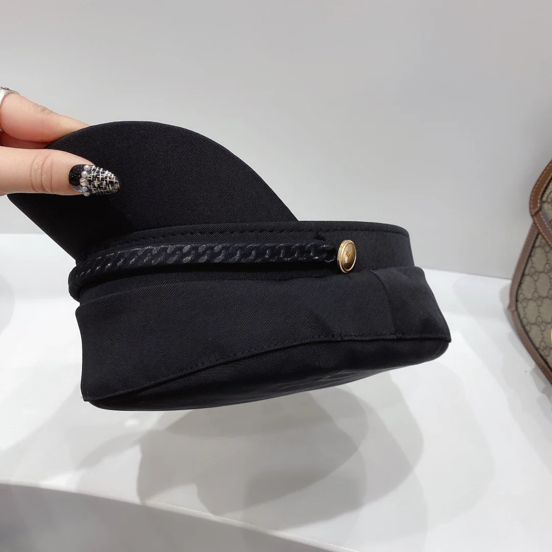 Chanel - Военная кепка - Черная