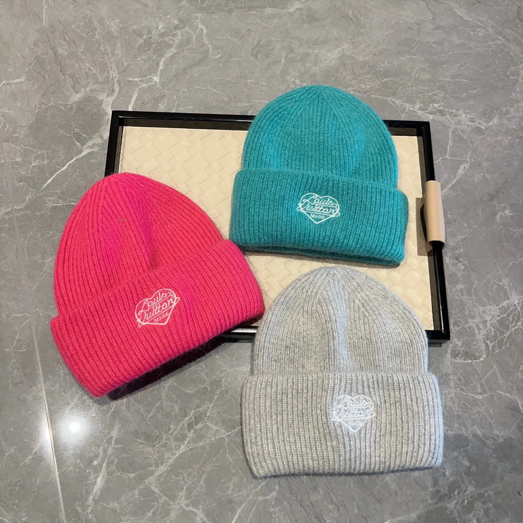 LV - Новая шерстяная шапка осенне-зимней коллекции - розовая