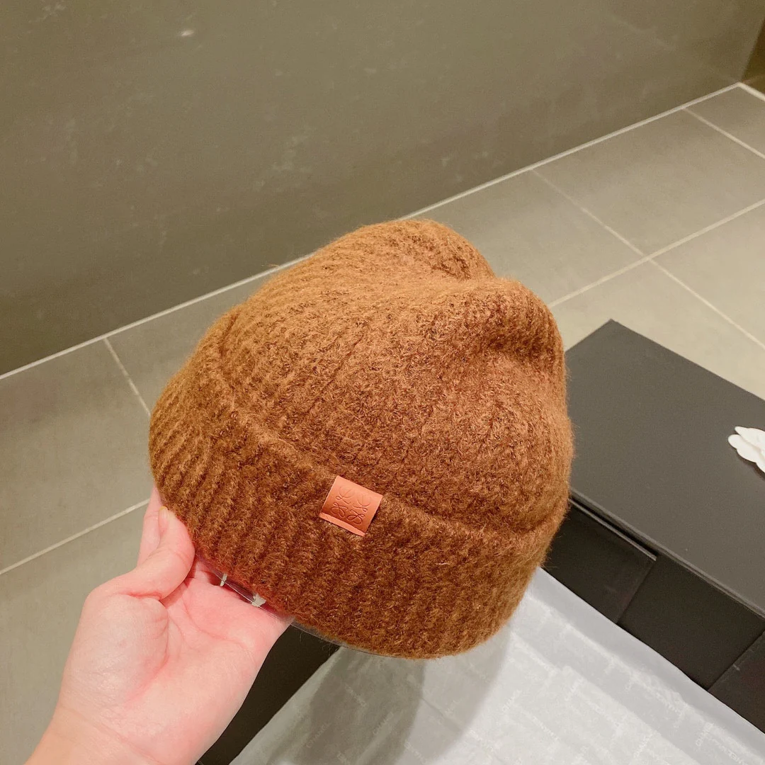 Вязаная шапка Lolwei - коричневая