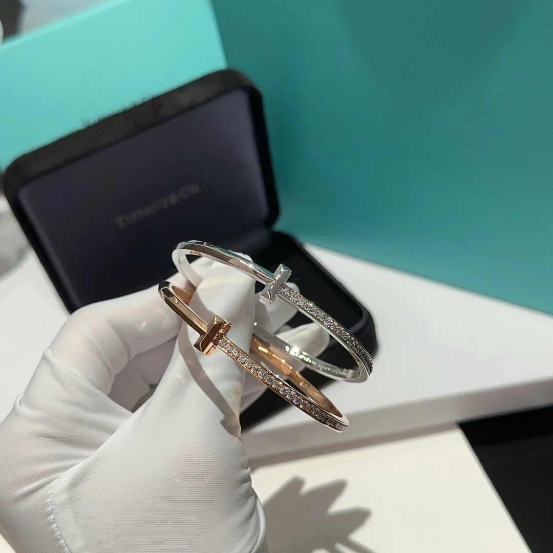 Браслет Tiffany 030T с бриллиантами, золото.