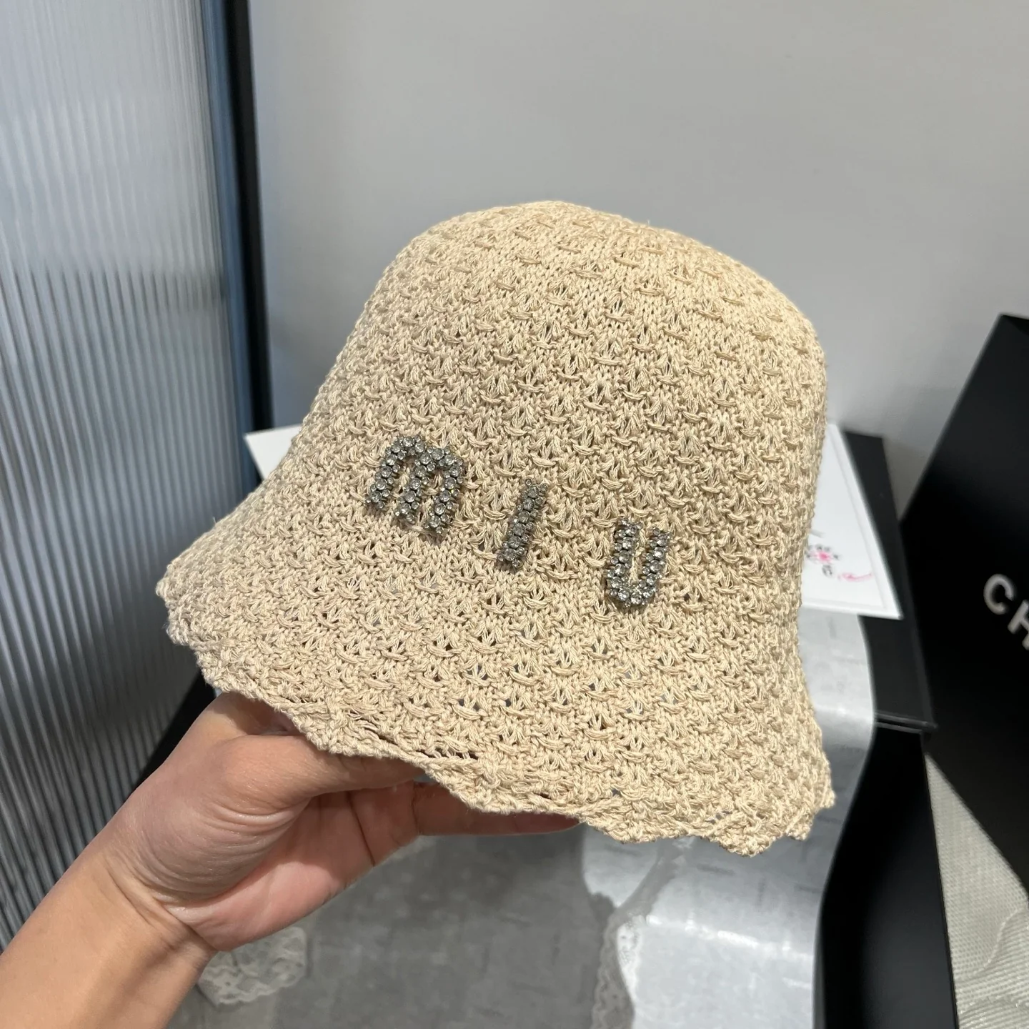 Miu Miu - Мини-панама на шнуровке