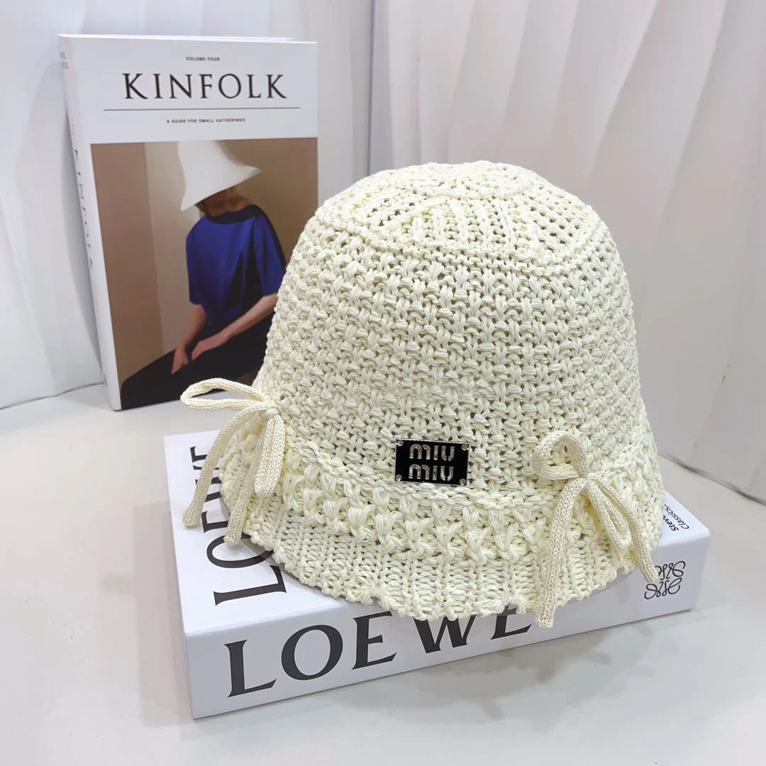 Miu Miu - Новая вязаная ажурная рыбацкая шапка