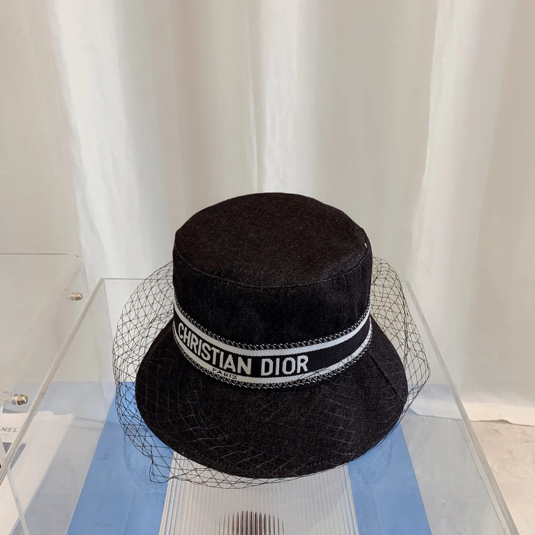 Dior - Панама из сетчатой ??ткани - Высококачественная ткань - 1