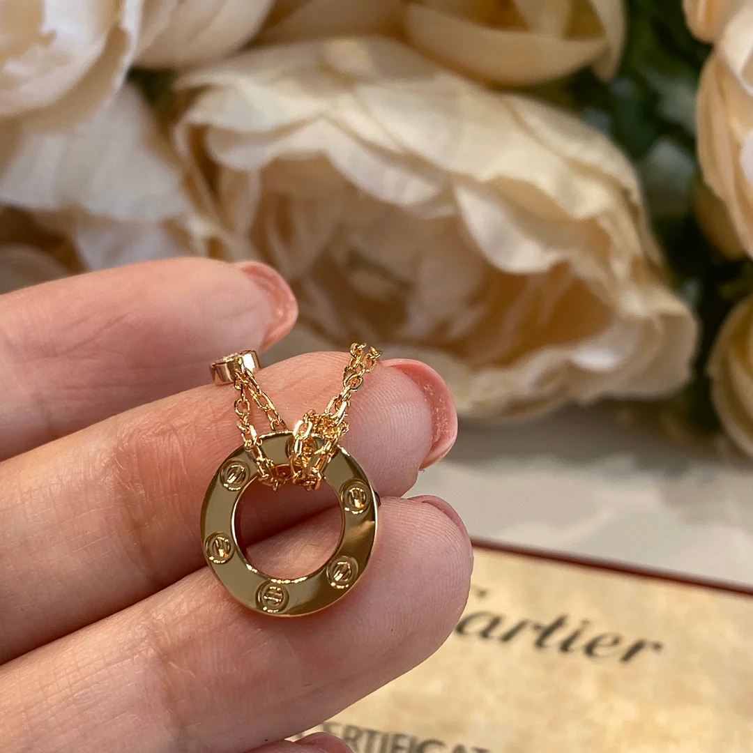 Колье Cartier Love - розовое золото