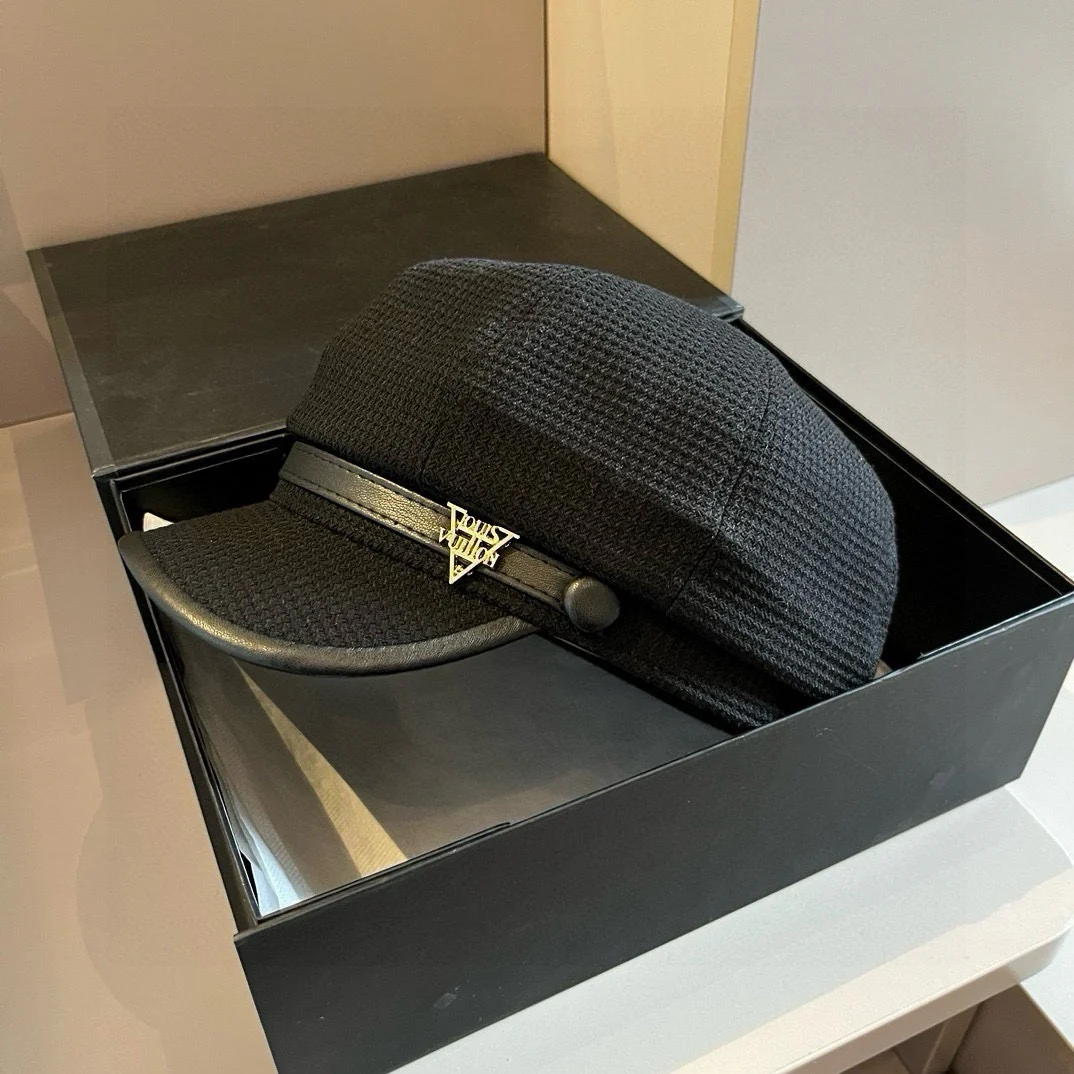 LV - Шляпа художника из холста - Черная